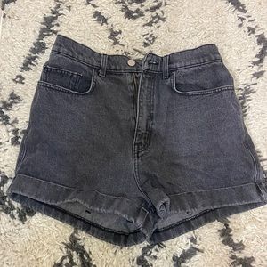 American Apparel High Waist Denim Shorts
